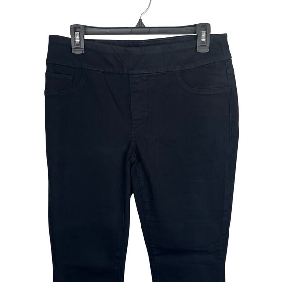 Chicos Jeggings Black Stretch Dark Wash Mid Rise Denim - Picture 4 of 8